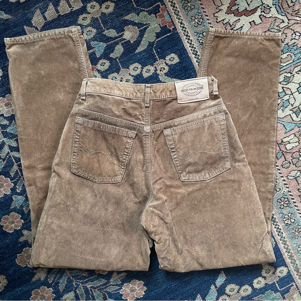 Vintage Skotts Washable Suede Pants - Picture 2 of 7